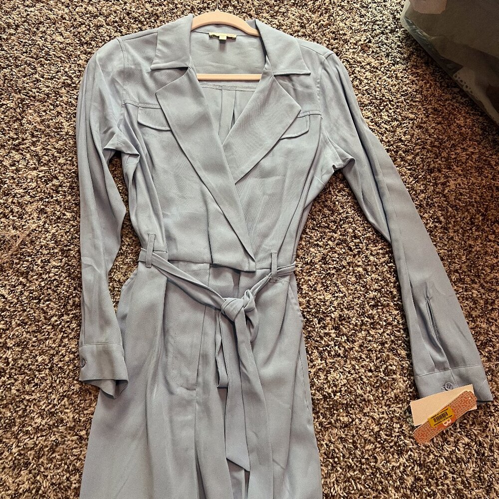 BLUE ROMPER WITH - NEW SIZE MED